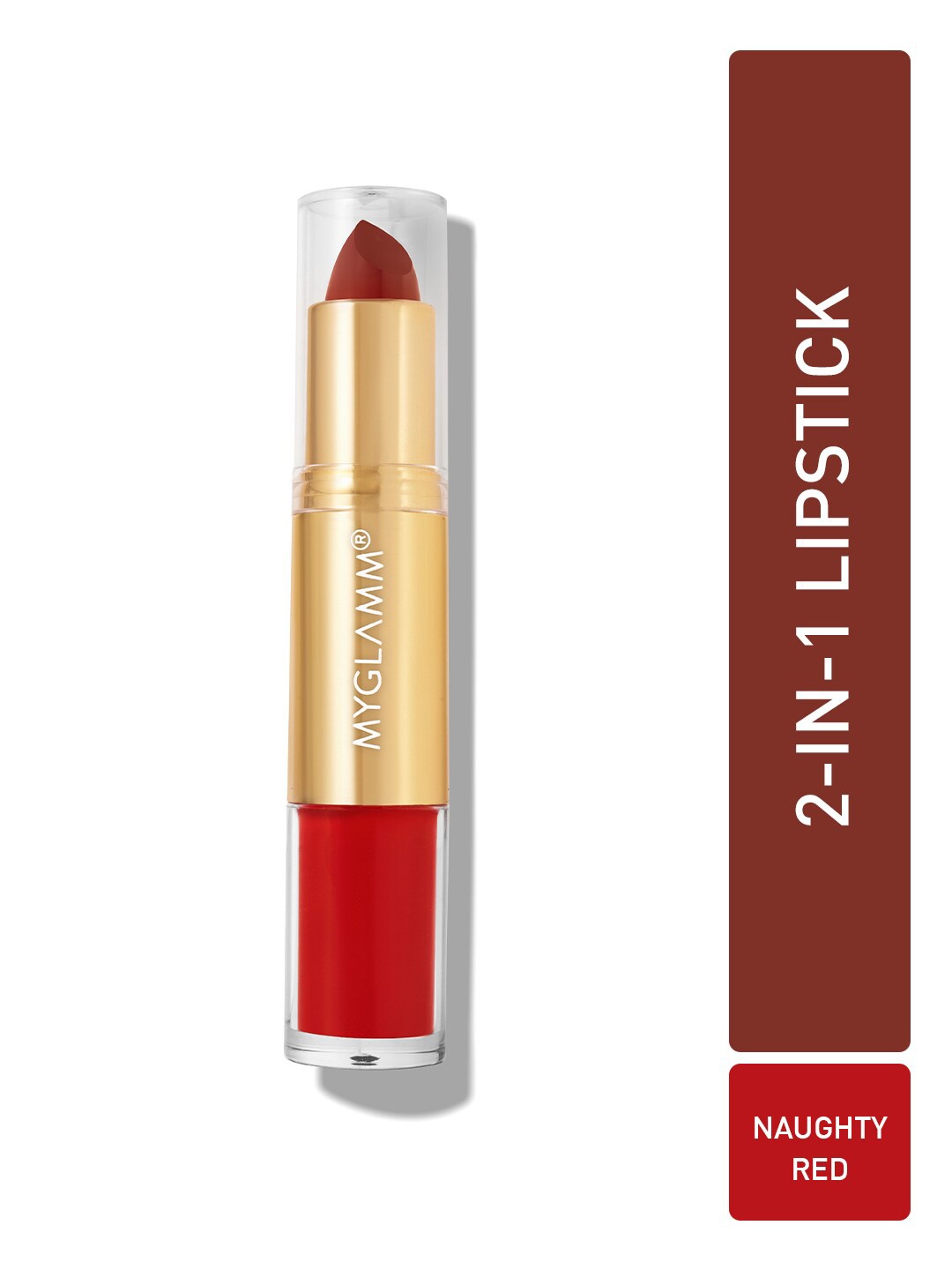 

MyGlamm Super Duo Long Lasting Matte Bullet & Liquid Lipstick - Naughty Red