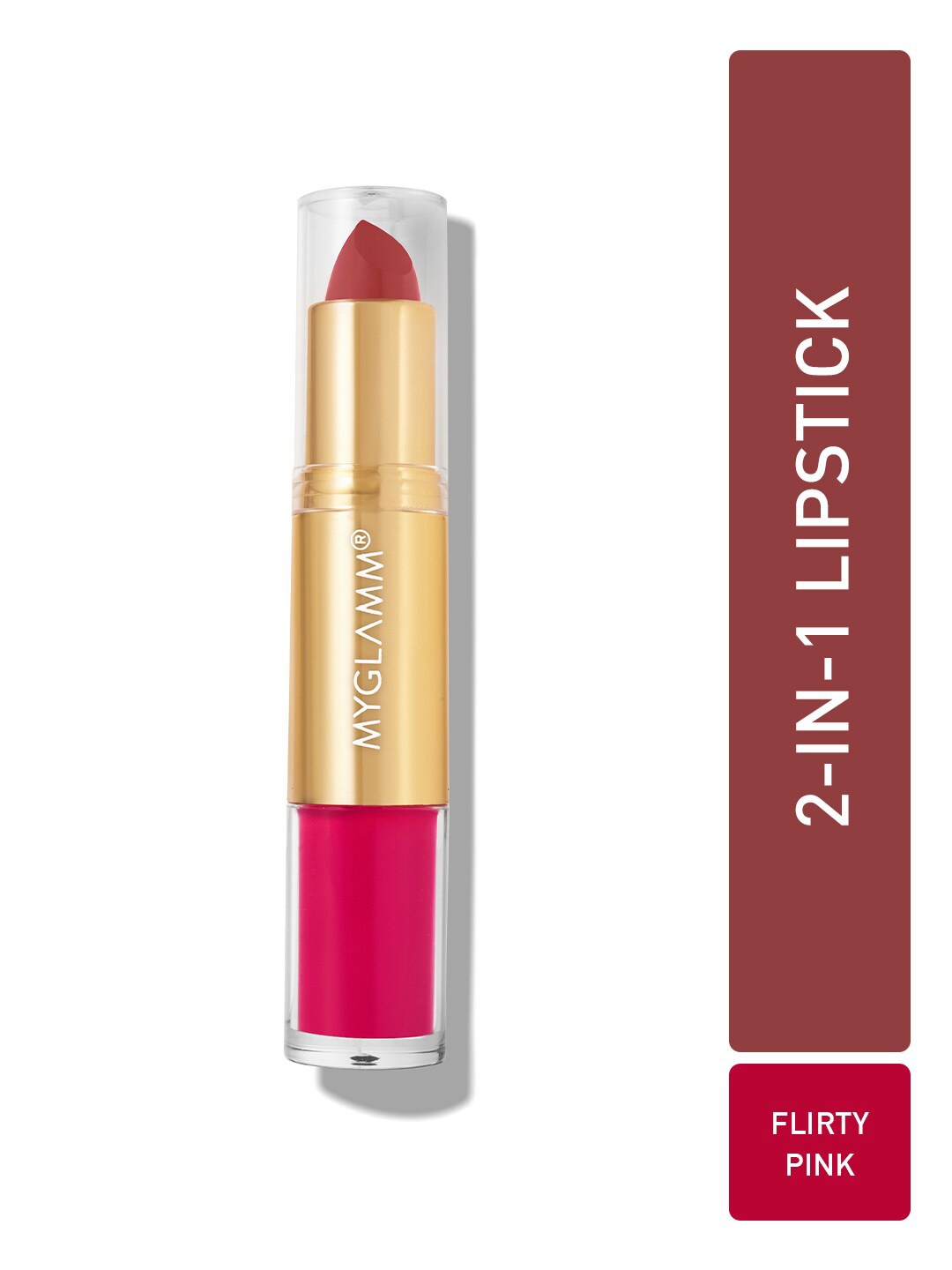 

MyGlamm Super Duo Long Lasting Matte Bullet & Liquid Lipstick - Flirty Pink