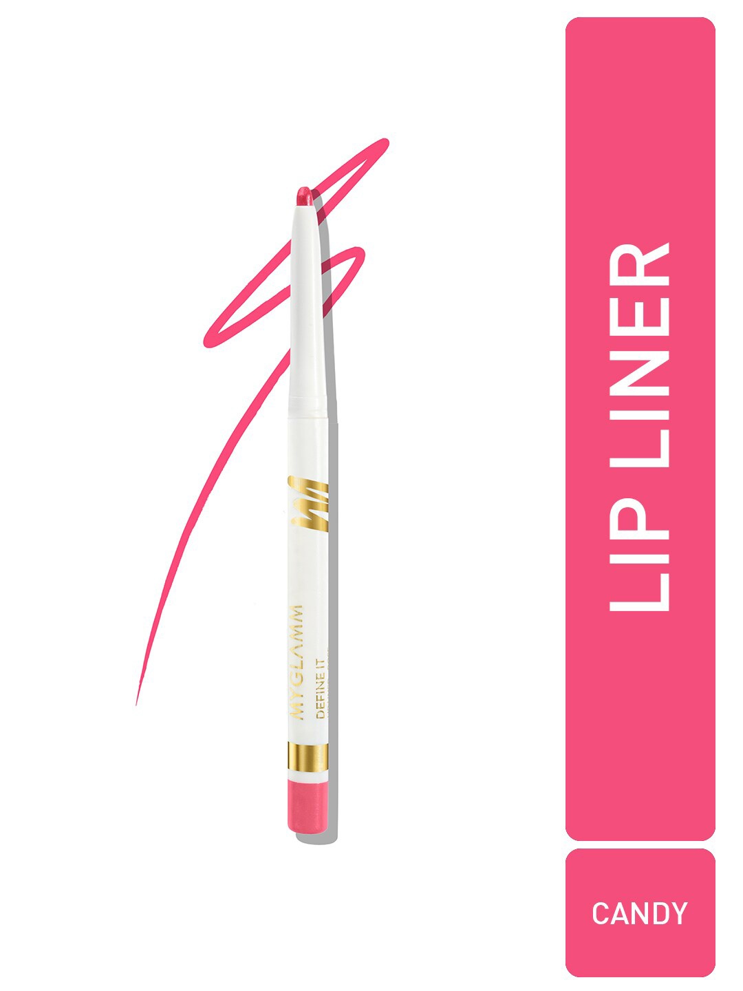 

MyGlamm Define It Creamy Matte Lip Liner - 4.8g - Candy, Pink