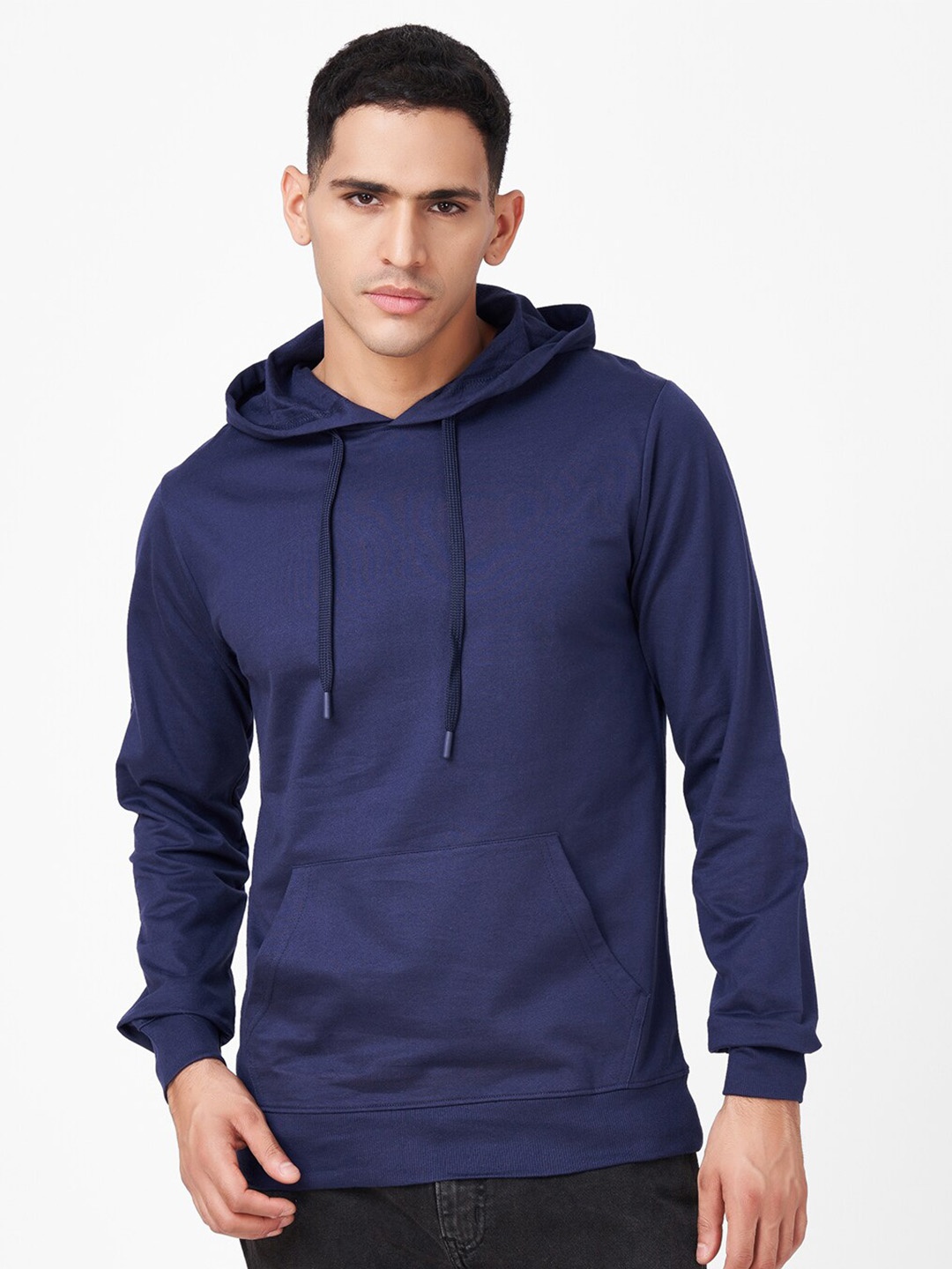 

ZU Men Hooded Sweatshirt, Navy blue