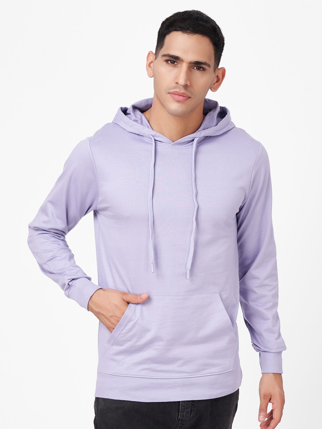 

ZU Men Hooded Sweatshirt, Lavender