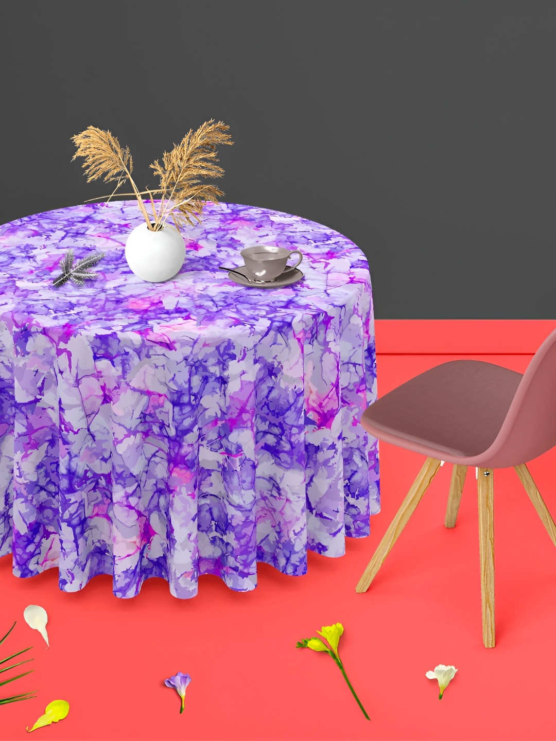 

ArtzFolio Lavender Anti-Slip Round 4-Seater Table Cover