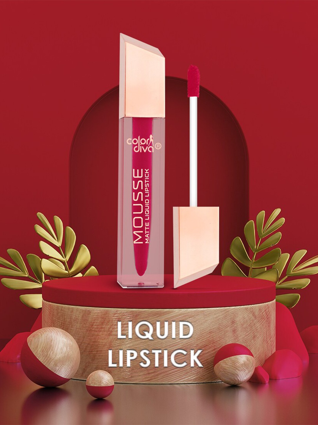 

Adbeni Color Diva-Edge Of Desire Set Of 4 Liquid Lipstick & Lip Liner - LL156-147-LP19-08, Pink