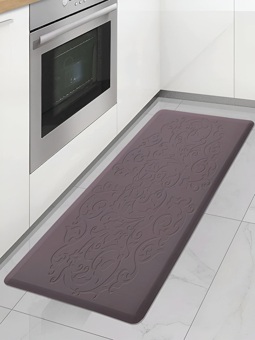 LUXEHOME INTERNATIONAL Brown Textured Anti-Slip Floor Runners