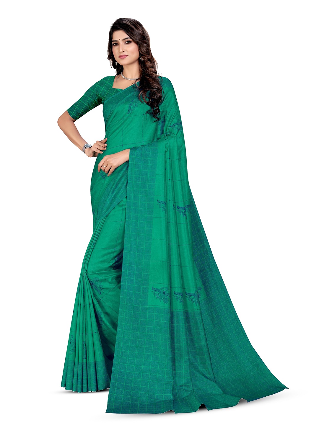 

VIMLA Mysore Silk Saree, Green