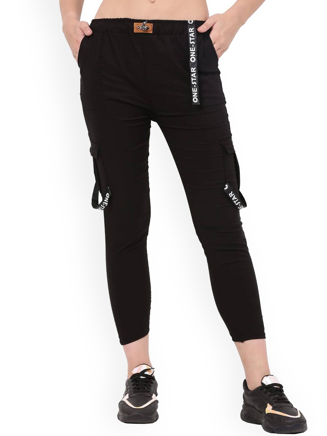 

BAESD Girls Slim Fit Track Pants, Black