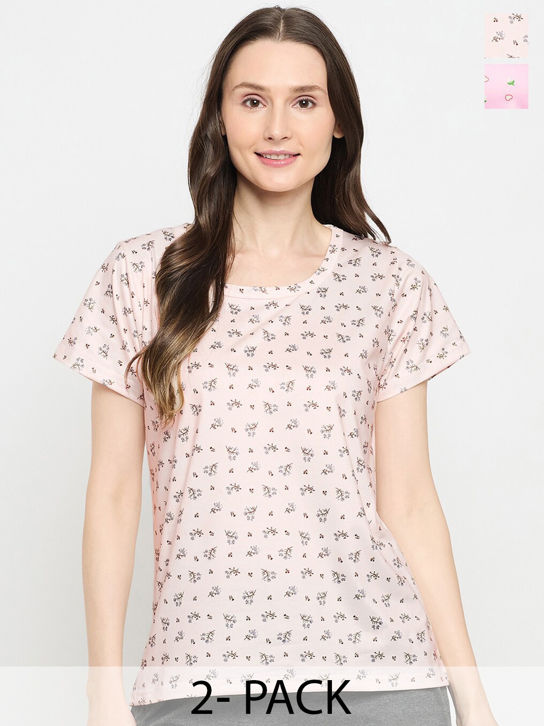 

Camey Women 3 Printed Pockets T-shirt, Multi