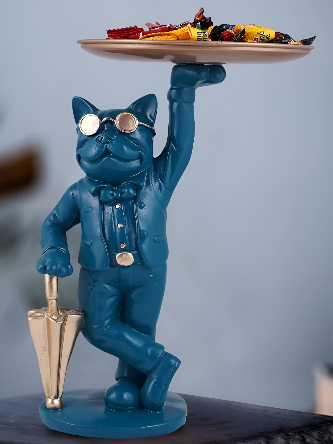 

TECHEL Blue Medium Figurine Showpiece