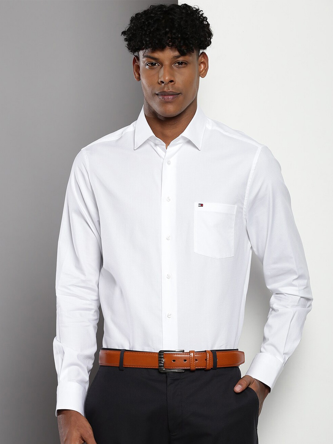 

Tommy Hilfiger Men Opaque Casual Shirt, White