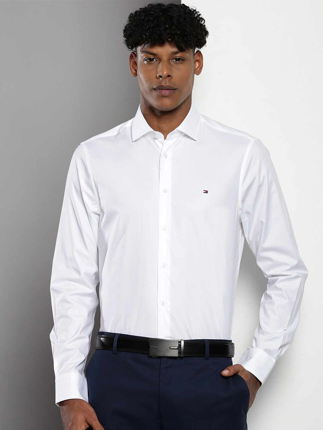 

Tommy Hilfiger Men Slim Fit Opaque Casual Shirt, White