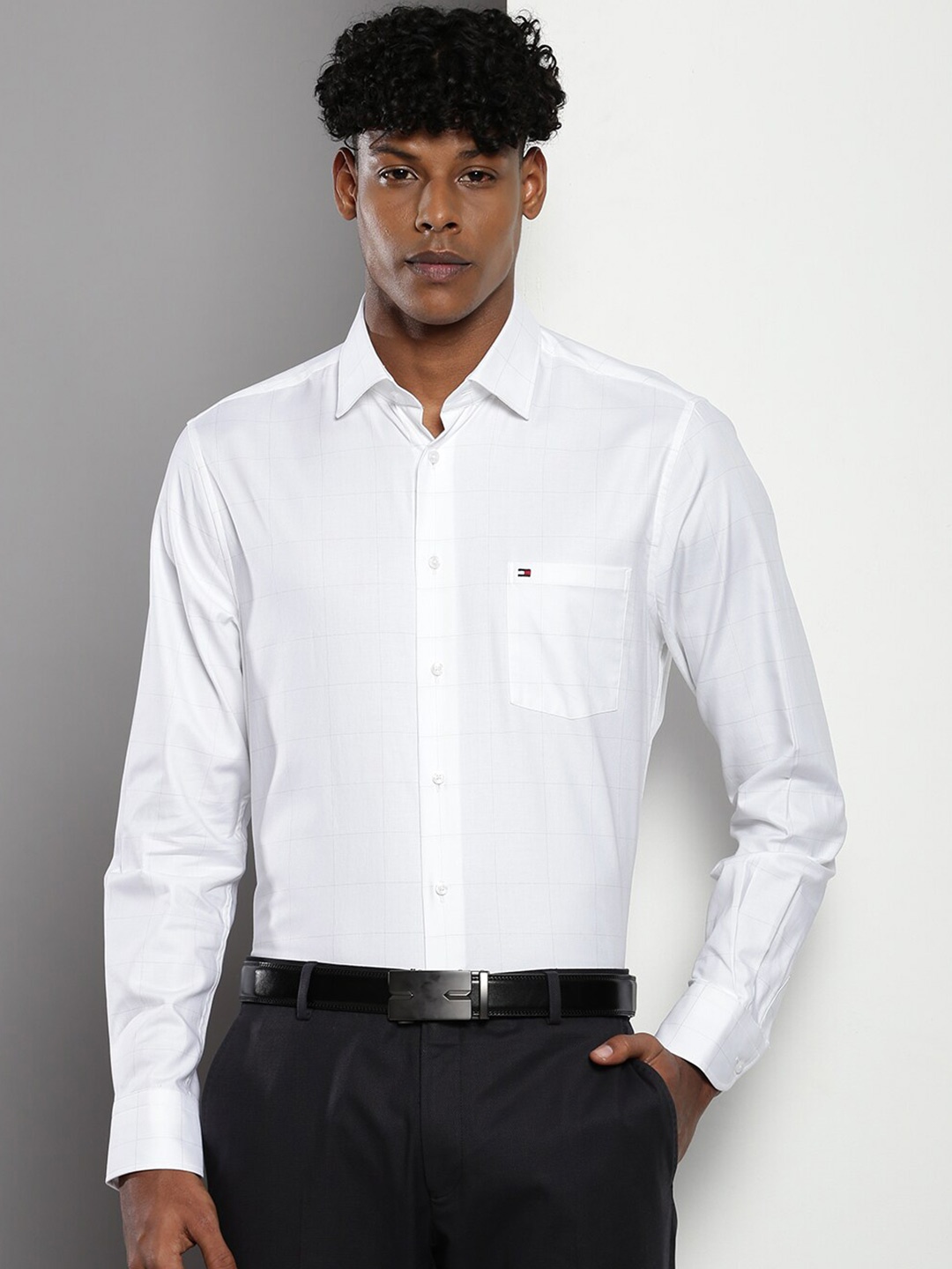 

Tommy Hilfiger Men Opaque Casual Shirt, White