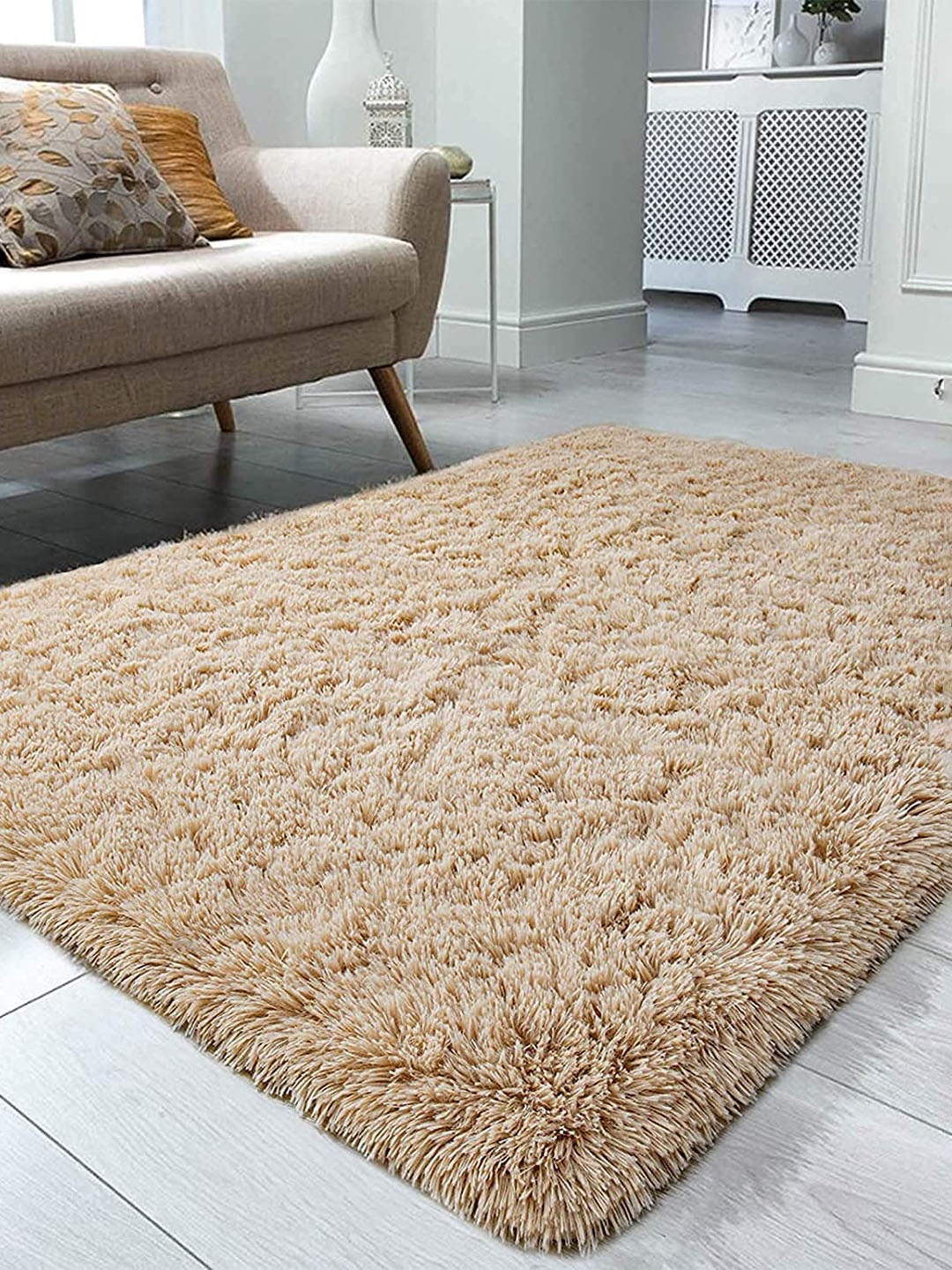 

F & B RUGS Unisex Beige Carpets