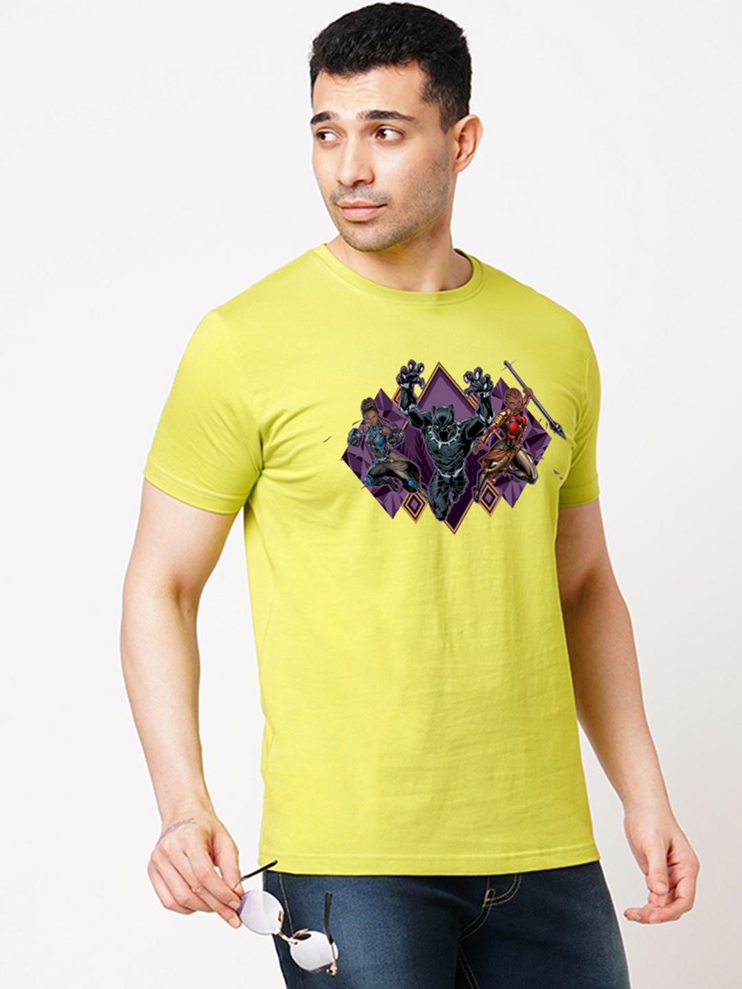 

Wear Your Opinion Men Printed T-shirt, Yellow