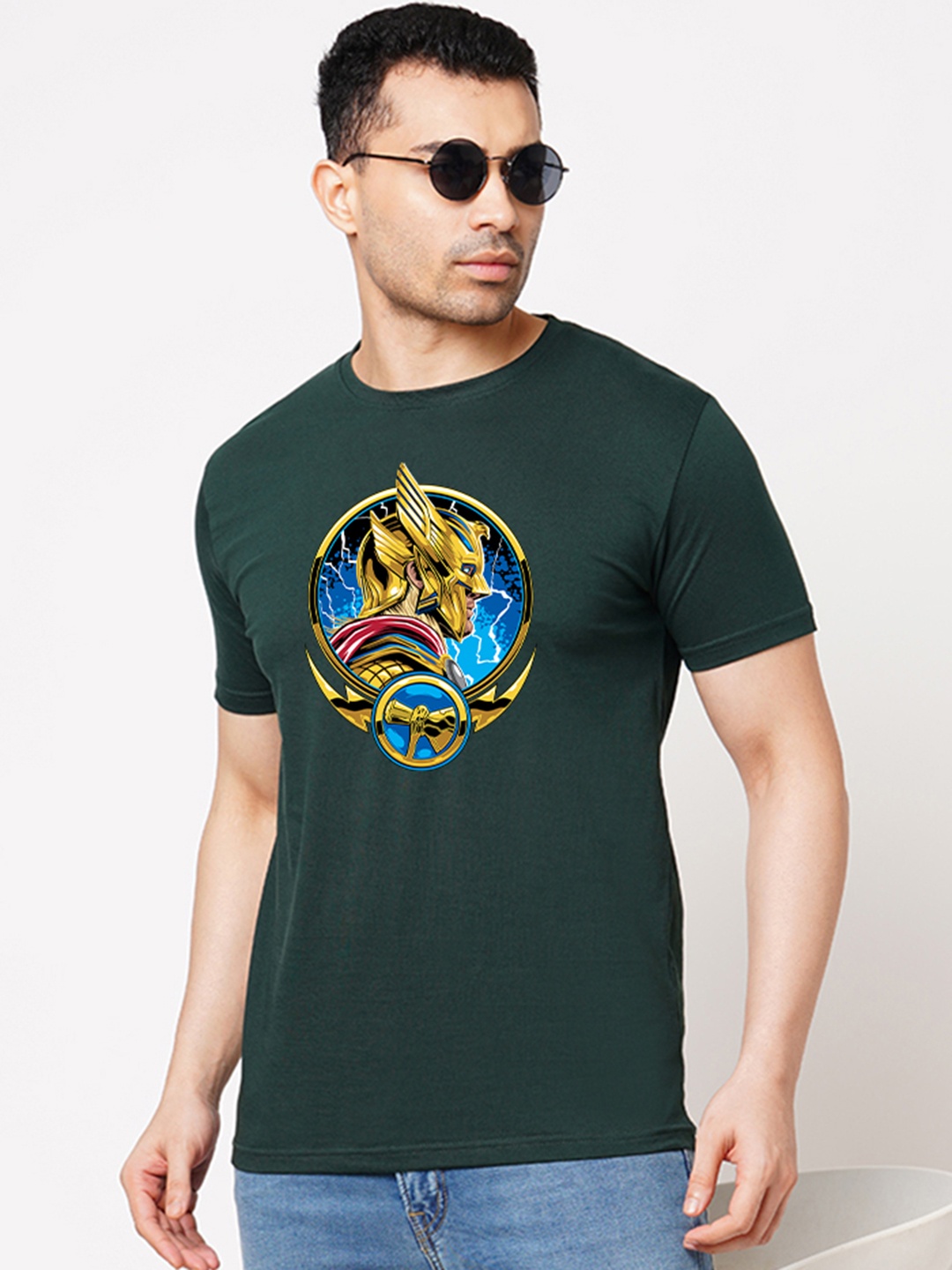 

Wear Your Opinion Men Tribal Printed T-shirt, Green