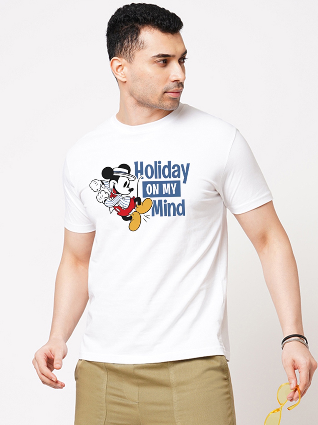

Wear Your Opinion Men Typography Printed Raw Edge T-shirt, White