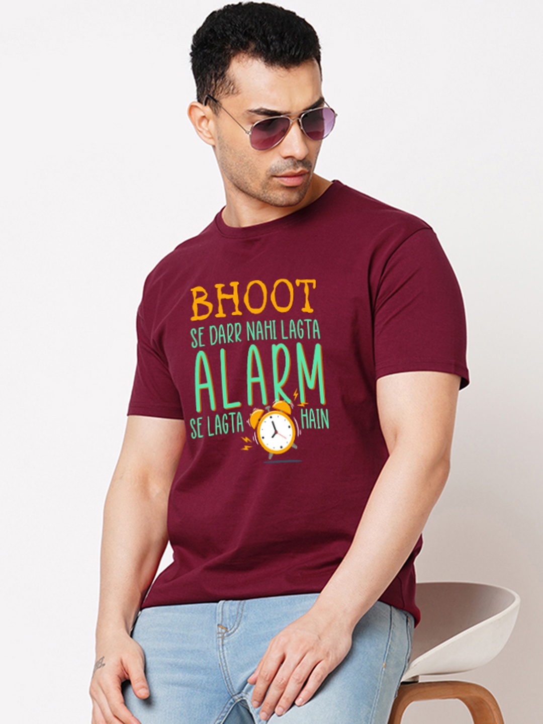 

Wear Your Opinion Men Typography Printed T-shirt, Maroon