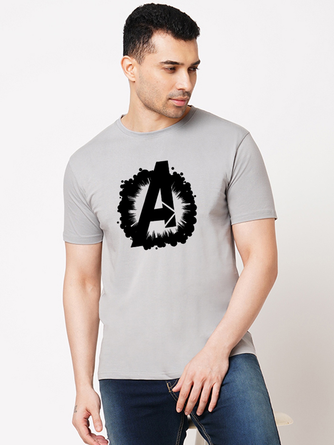 

Wear Your Opinion Men Graphic Printed T-shirt, Grey