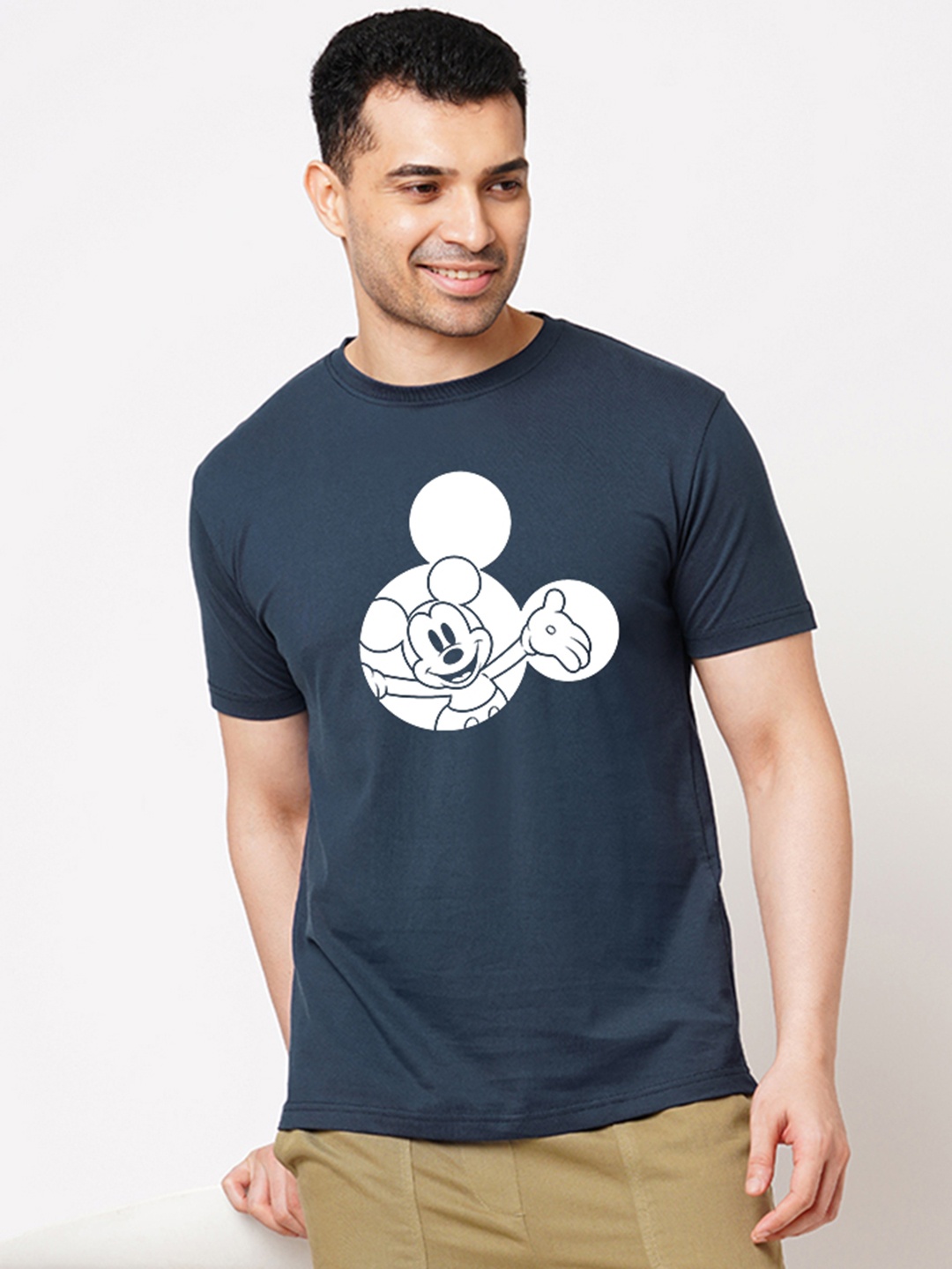 

Wear Your Opinion Men Typography Printed Applique T-shirt, Navy blue