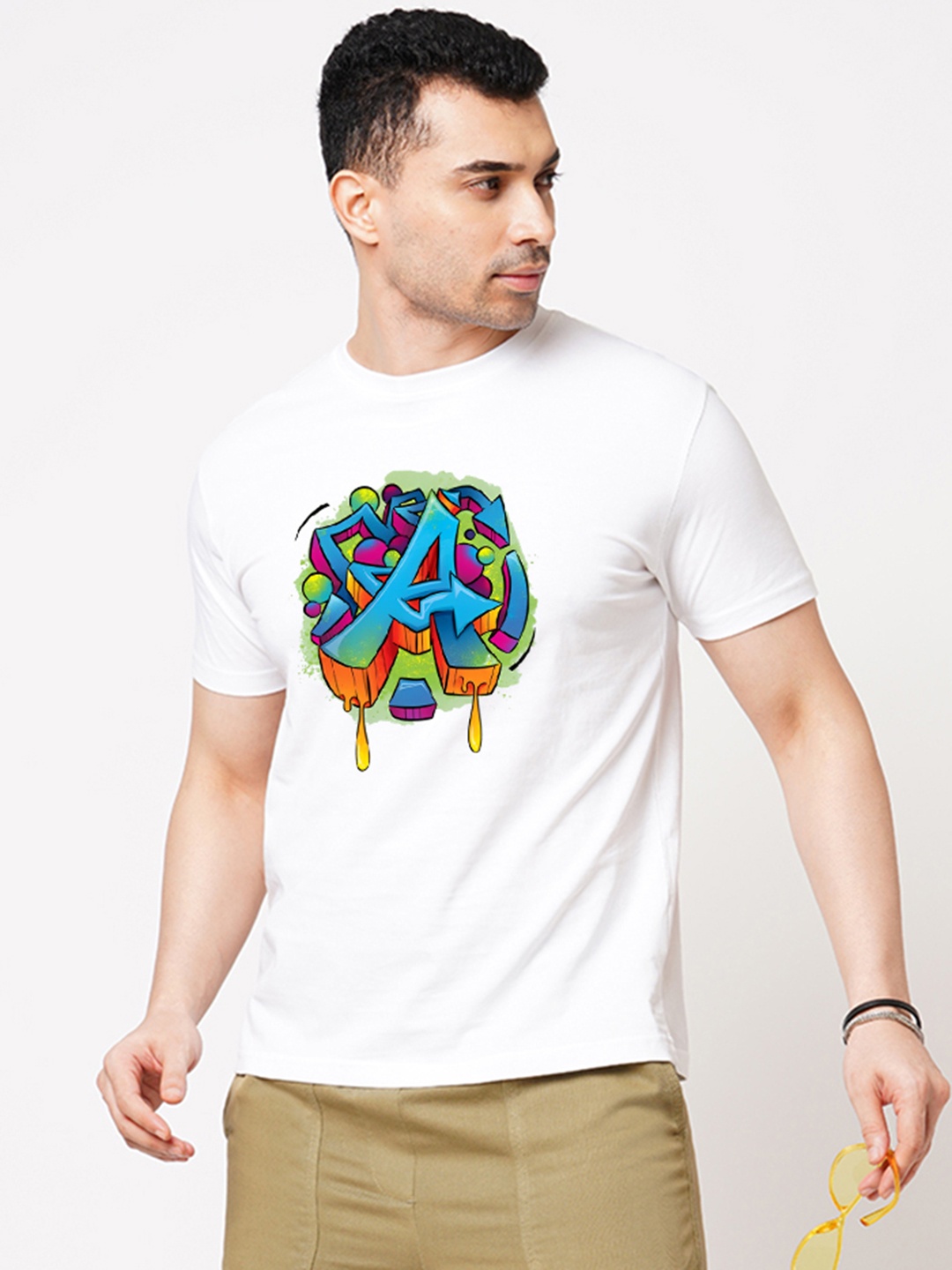 Wear Your Opinion Men Graphic Printed T-shirt, White