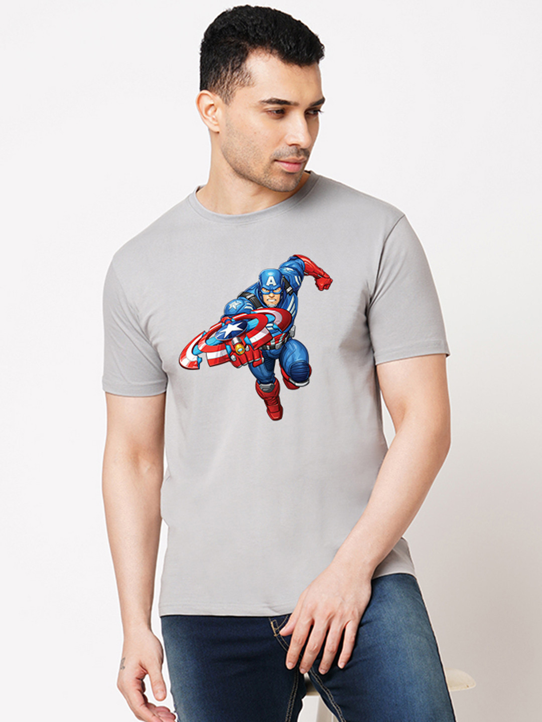 

Wear Your Opinion Men Graphic Printed T-shirt, Grey