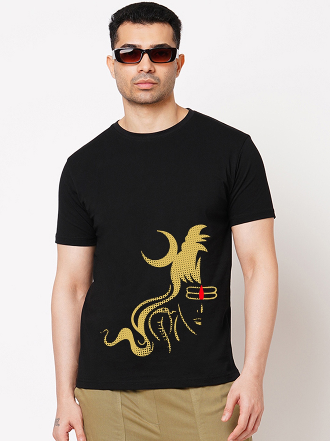 

Wear Your Opinion Men Typography Printed Applique T-shirt, Black