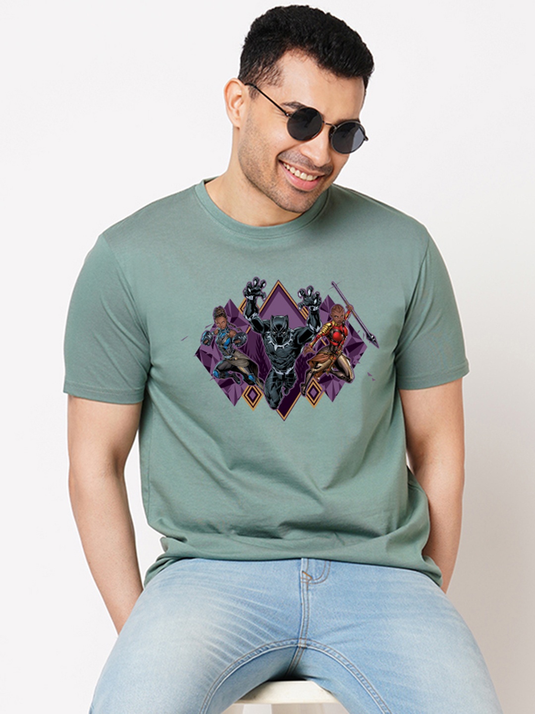 

Wear Your Opinion Men Graphic Printed T-shirt, Turquoise blue