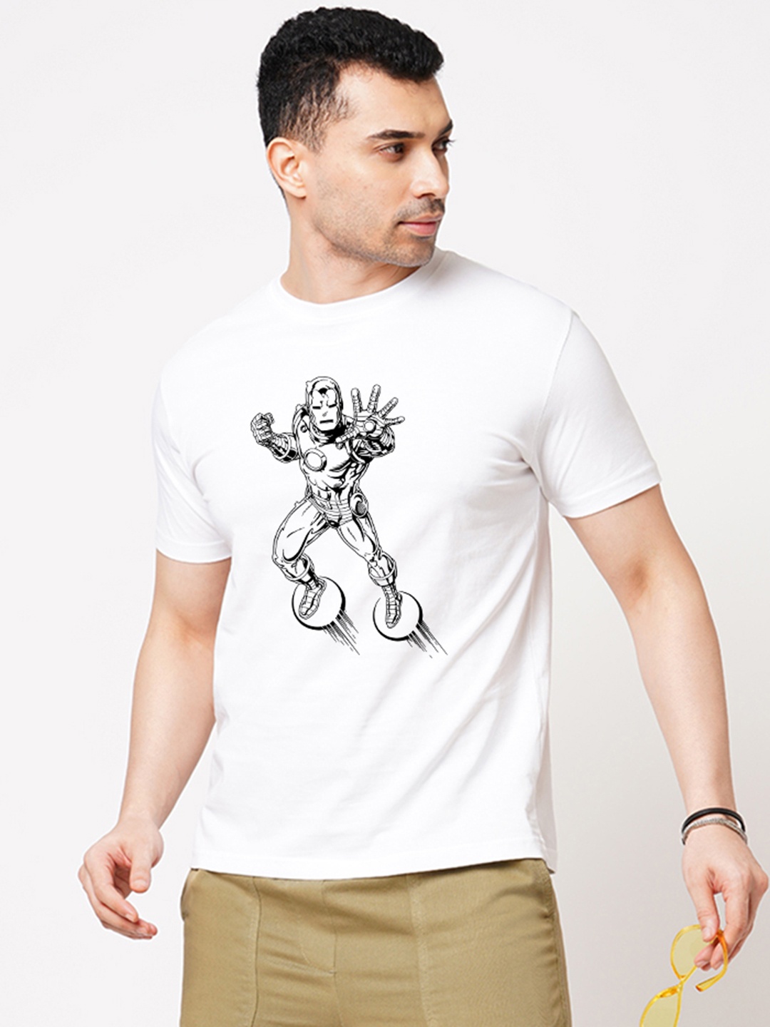 

Wear Your Opinion Men Typography Printed Raw Edge T-shirt, White