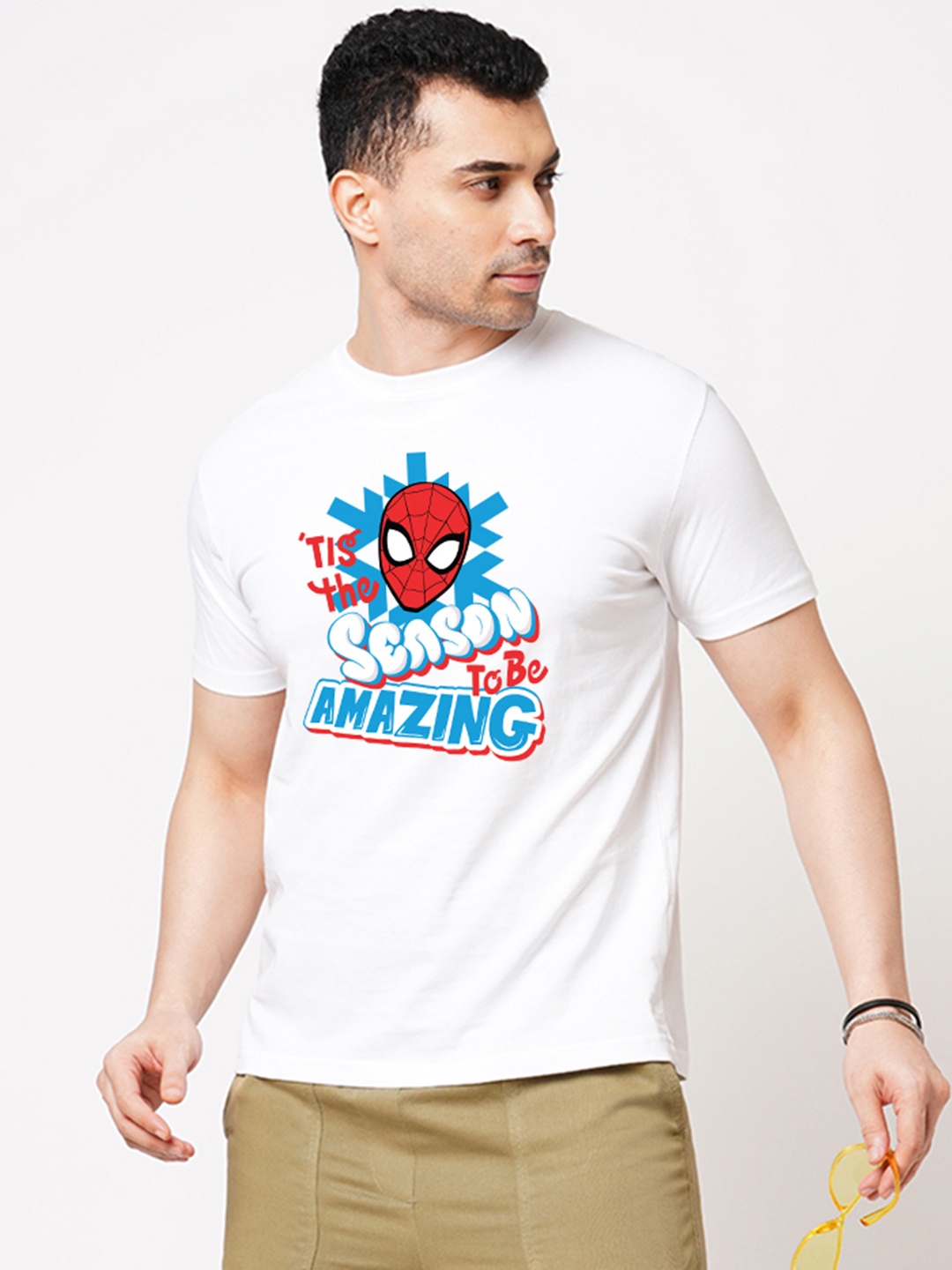 

Wear Your Opinion Men Typography Printed Applique T-shirt, White