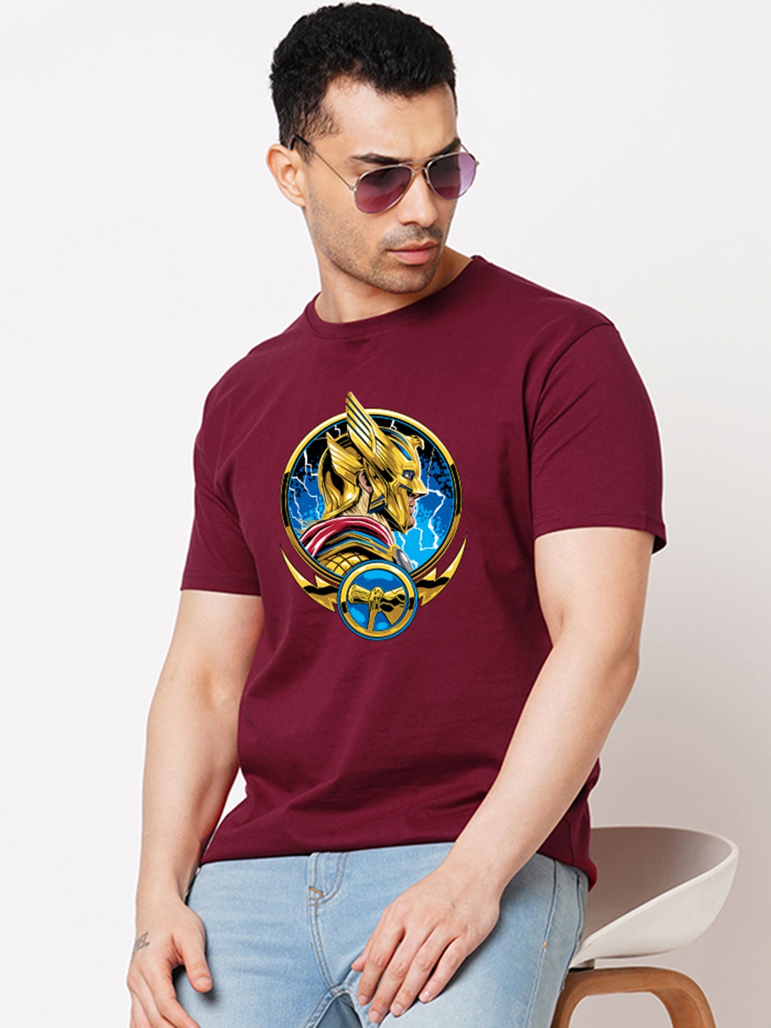 

Wear Your Opinion Men Graphic Printed T-shirt, Maroon