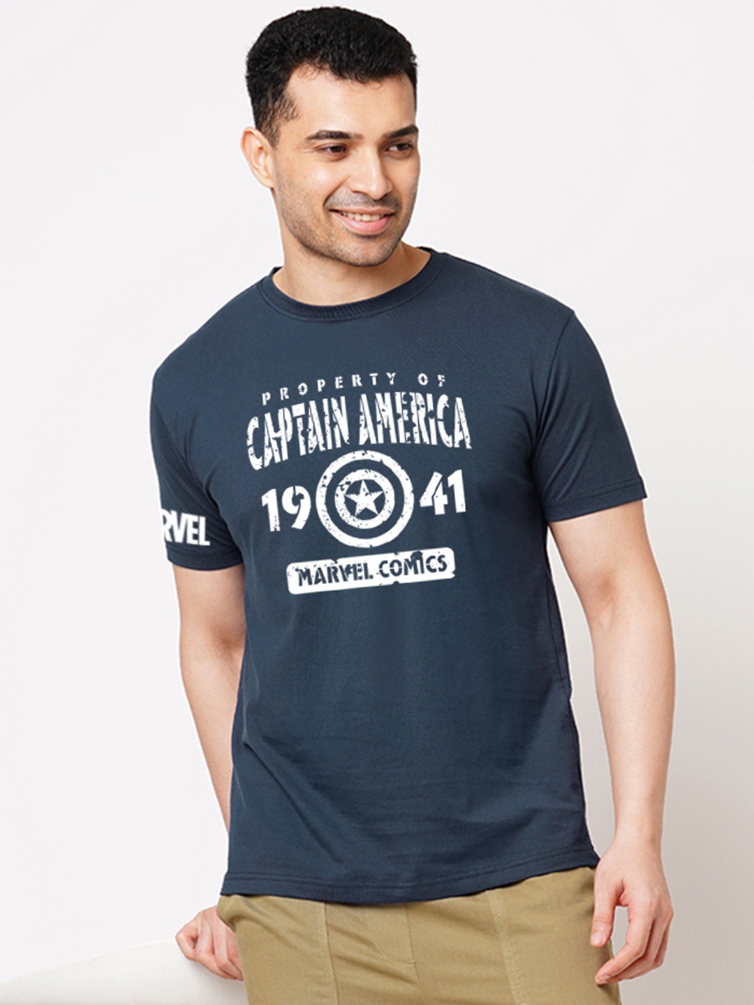 

Wear Your Opinion Men Graphic Printed T-shirt, Navy blue
