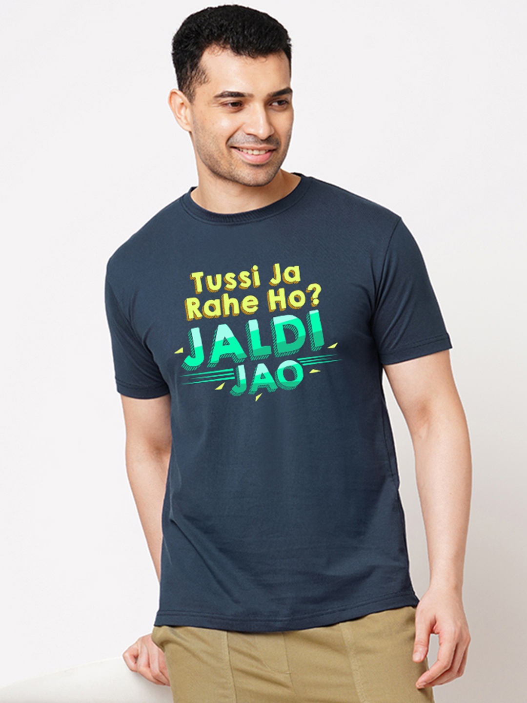 

Wear Your Opinion Men Graphic Printed T-shirt, Navy blue