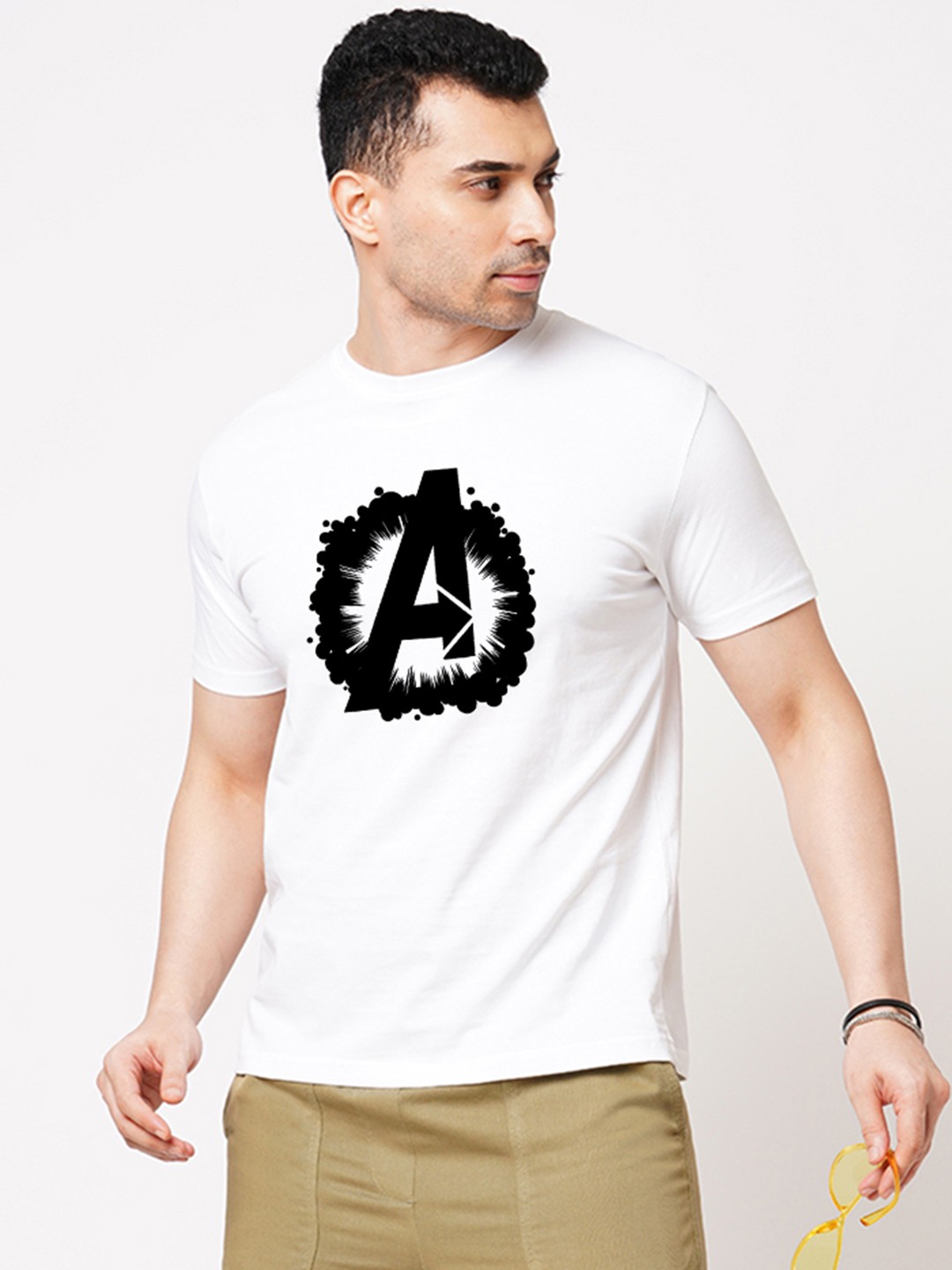

Wear Your Opinion Men Typography Printed Raw Edge T-shirt, White