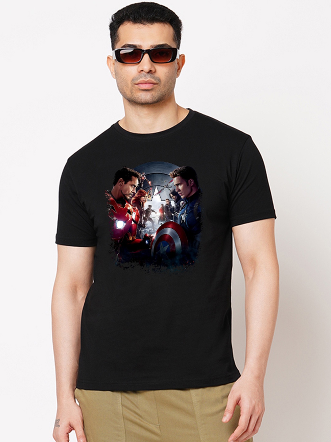 

Wear Your Opinion Men Graphic Printed T-shirt, Black