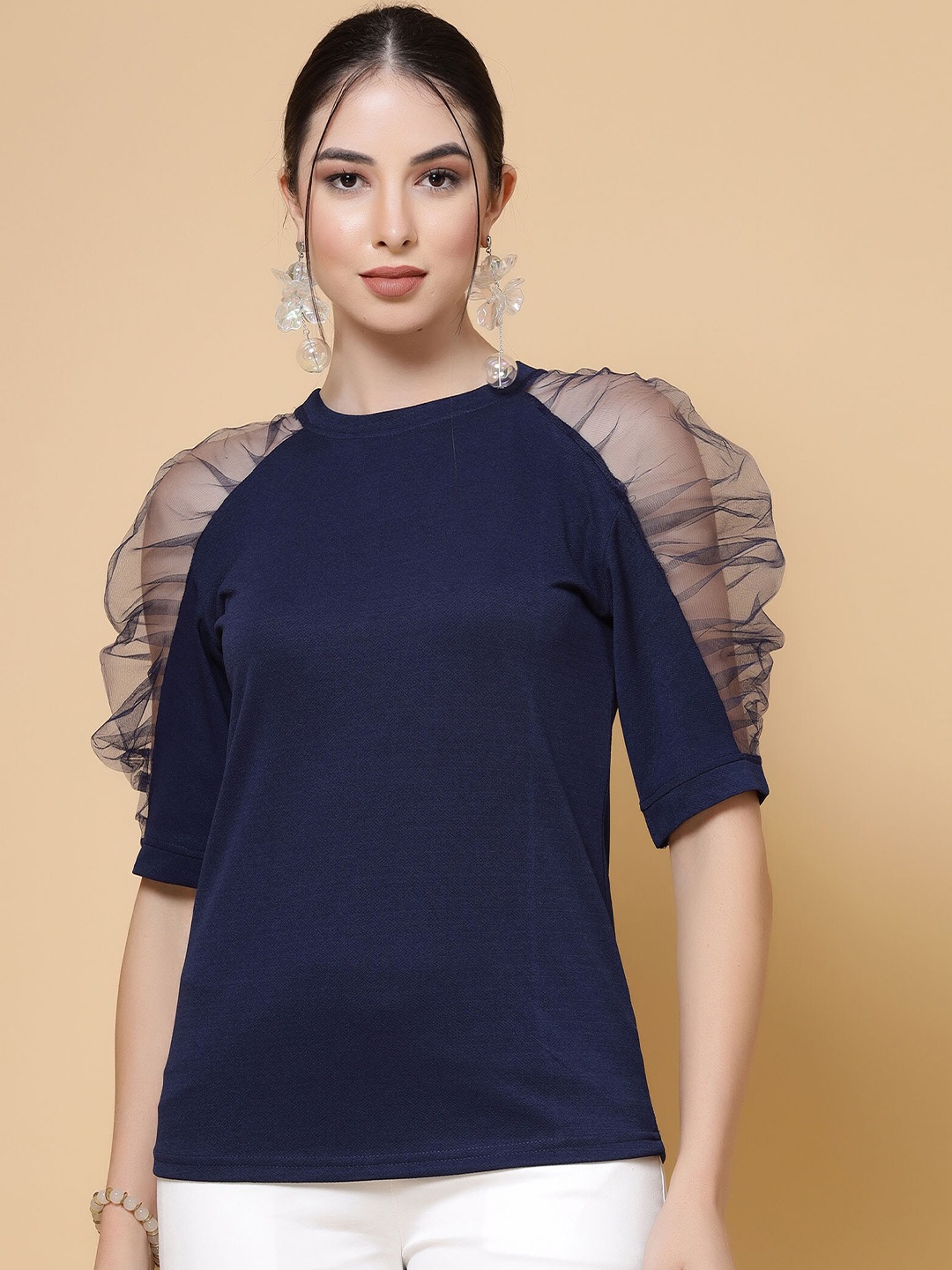 

MISS AYSE Top, Navy blue