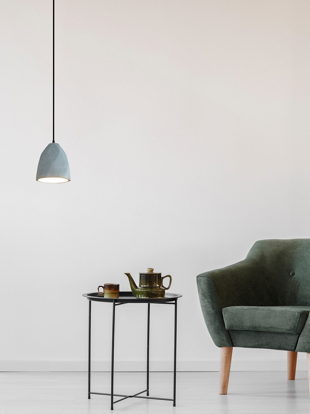 

THE STELLAR KRAFT Black & Grey Contemporary Ceramic Ceiling Lamps