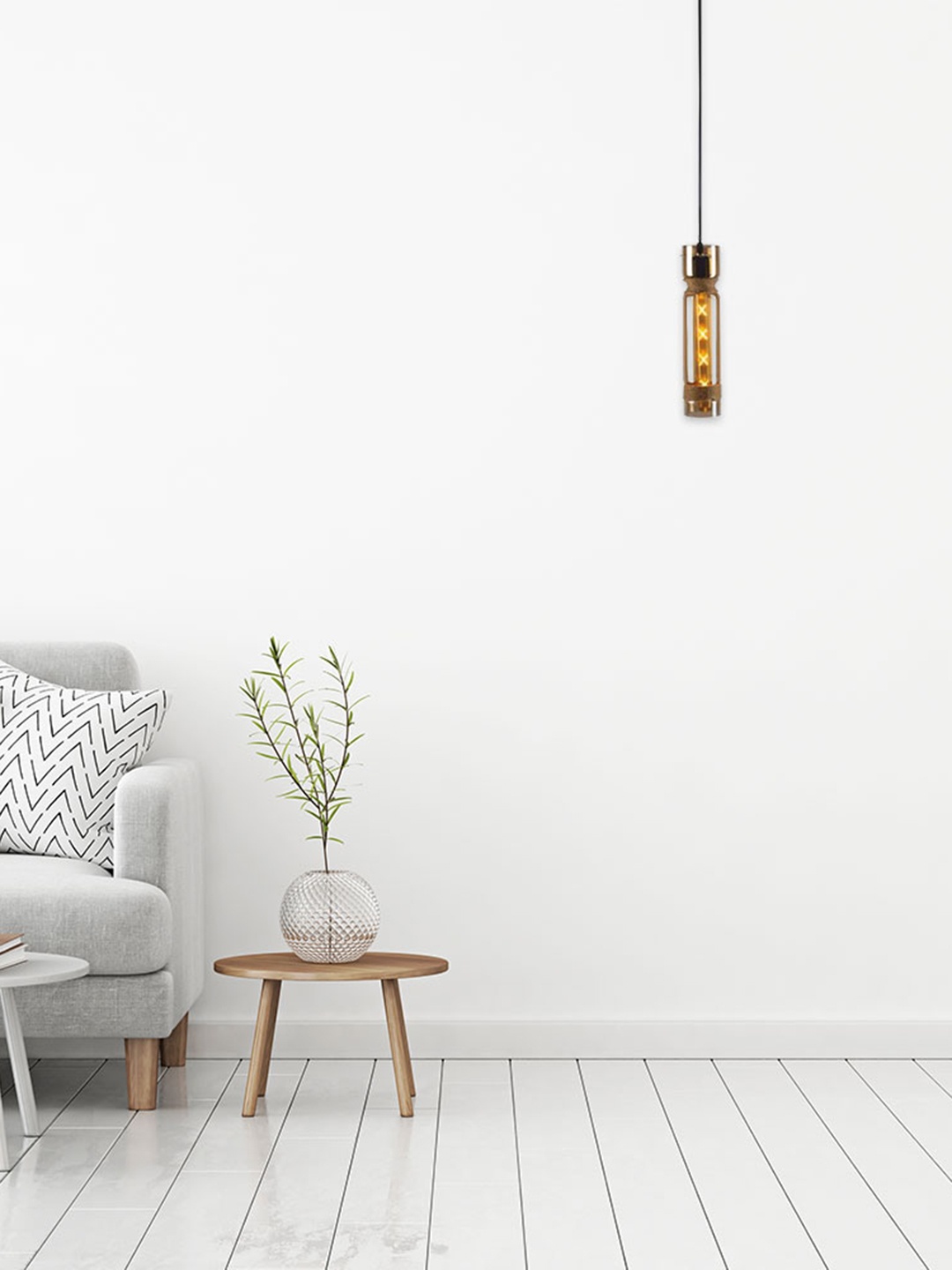 

THE STELLAR KRAFT Black & Gold Toned Contemporary Glass Ceiling Lamps