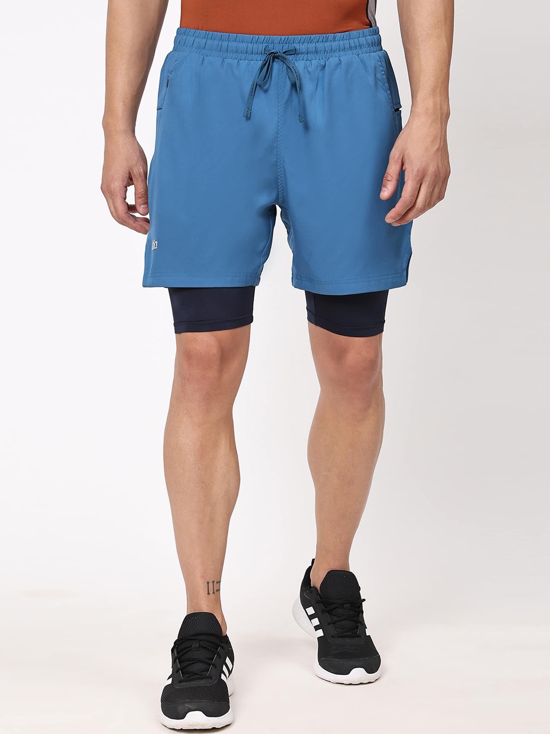 

DIDA Men Mid-Rise Training or Gym Dri-FIT Sports Shorts, Blue