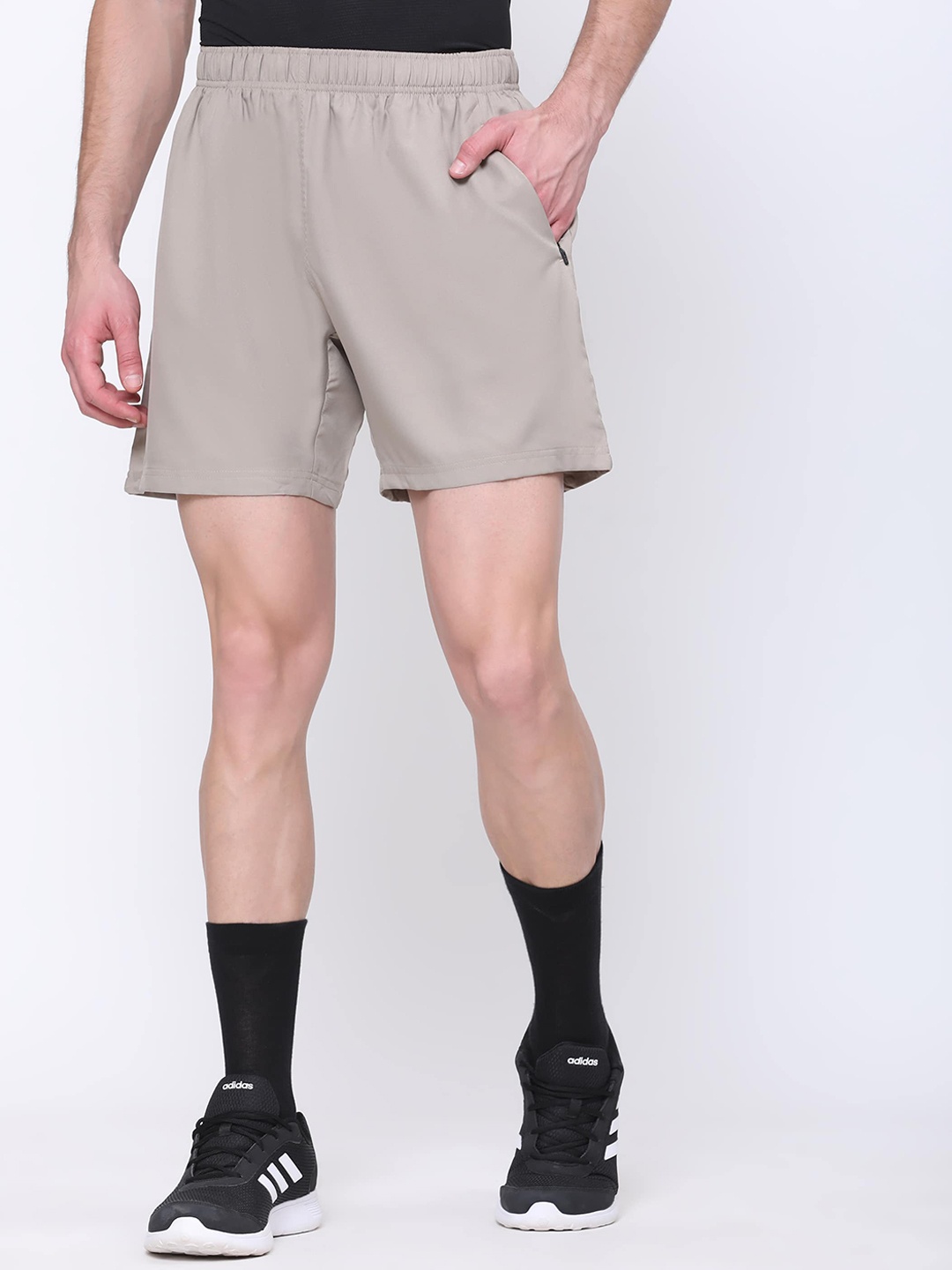 

DIDA Men Dri-FIT Comfort Fit Light Weight Training or Gym Sports Shorts, Beige