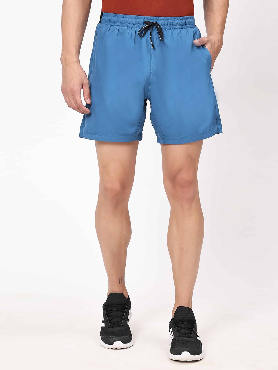 

DIDA Men Training or Gym Mid-Rise Dri-FIT Shorts, Blue