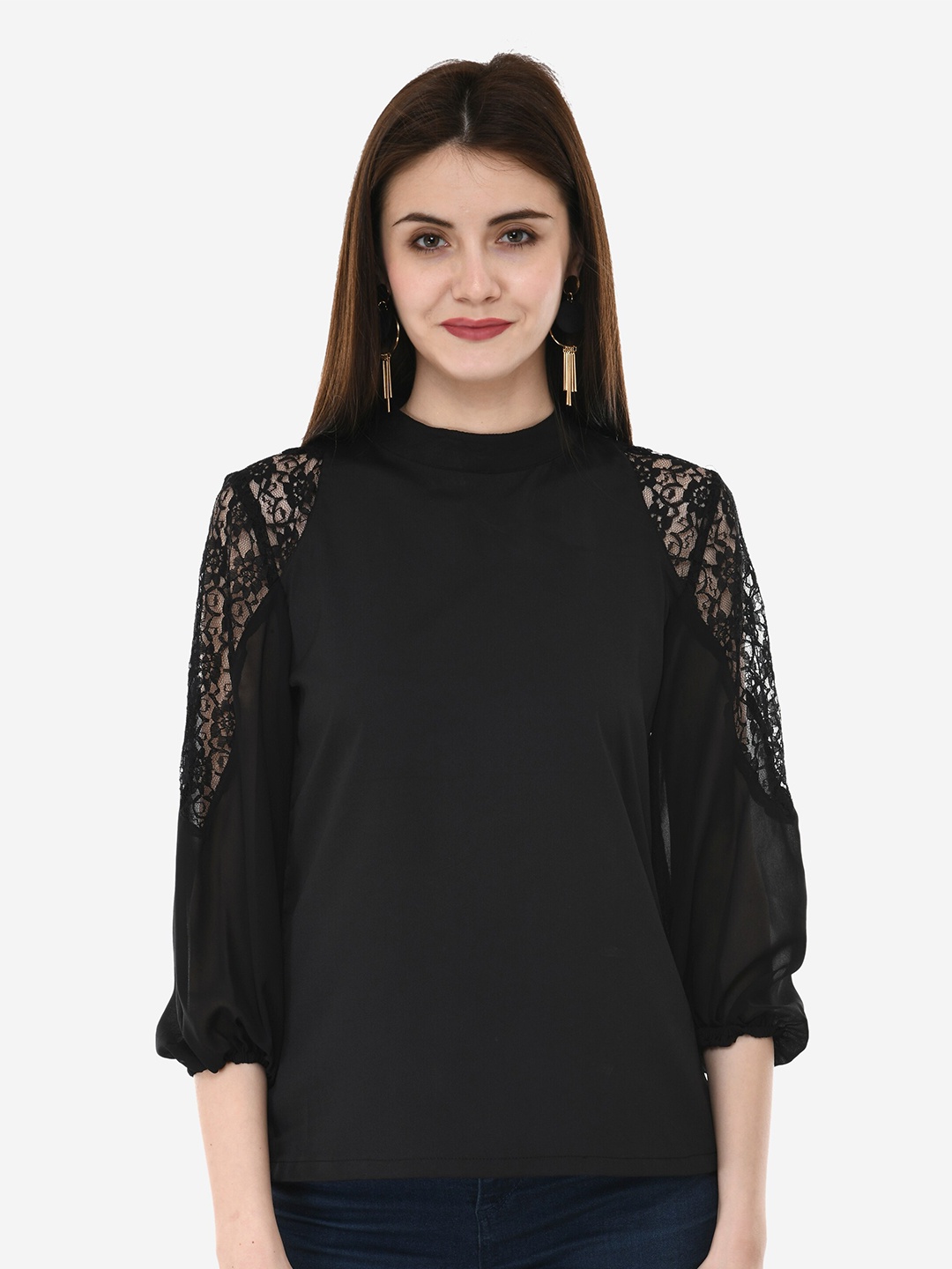 

V&M Crepe Top, Black