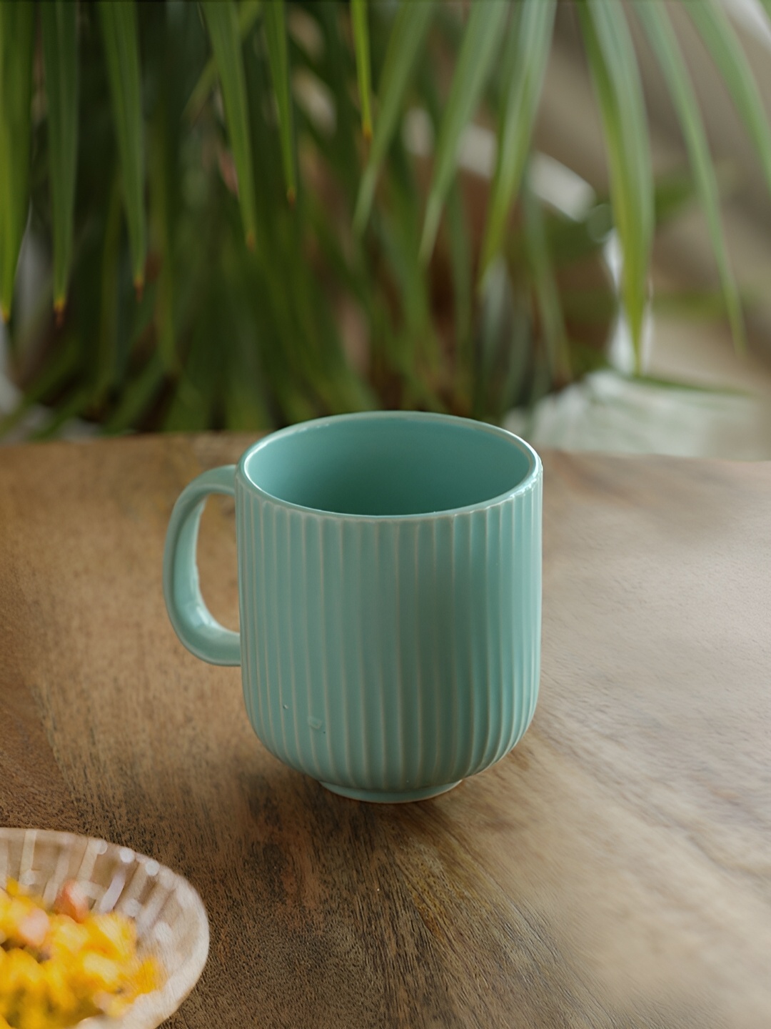 

ExclusiveLane Green Textured Ceramic Matte Tea & Coffee Mug 300 Ml