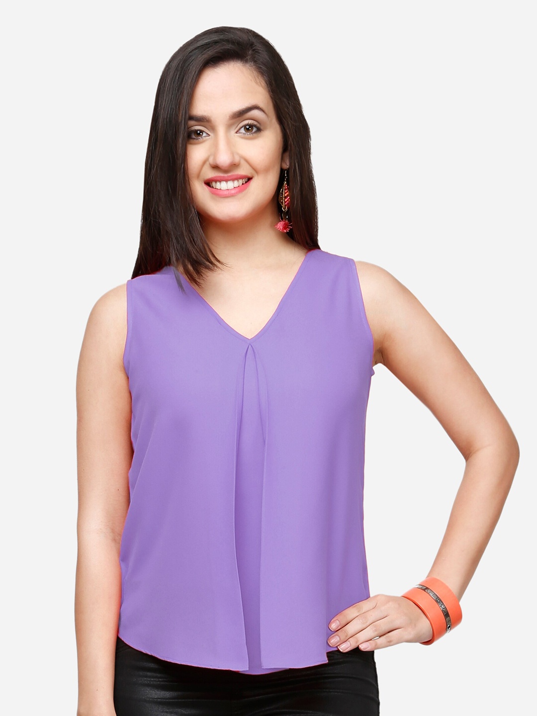 

V&M Crepe Top, Lavender