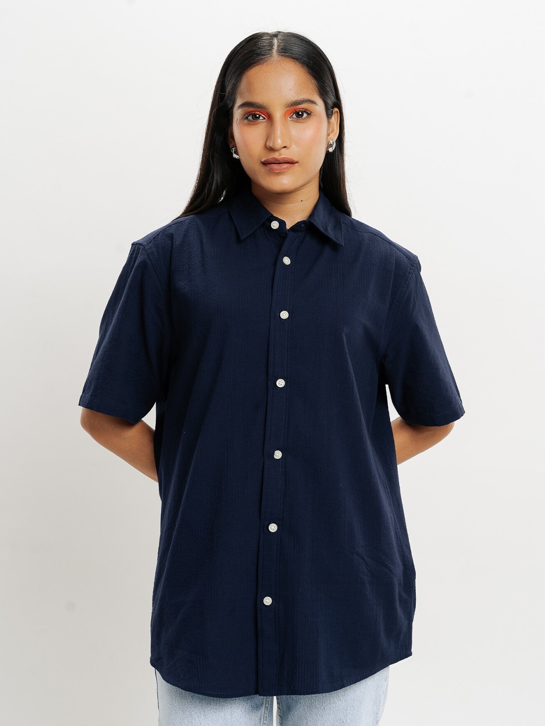 

FREAKINS Women Opaque Casual Shirt, Black