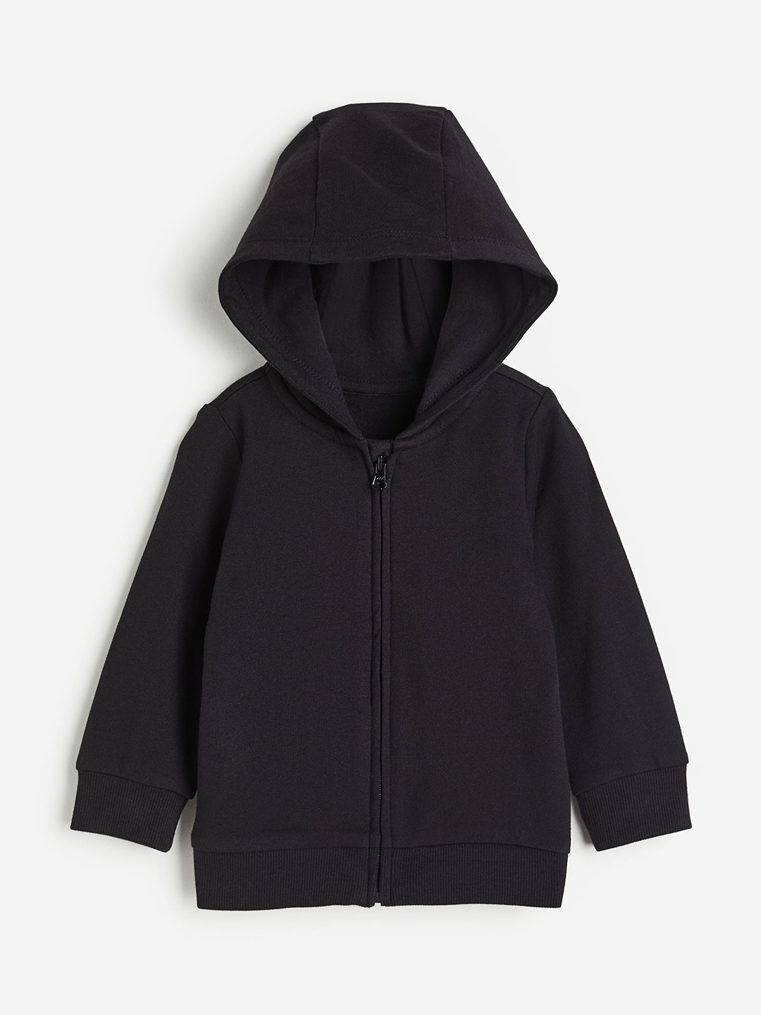 

H&M Boys Pure Cotton Zip-Through Hoodie, Black