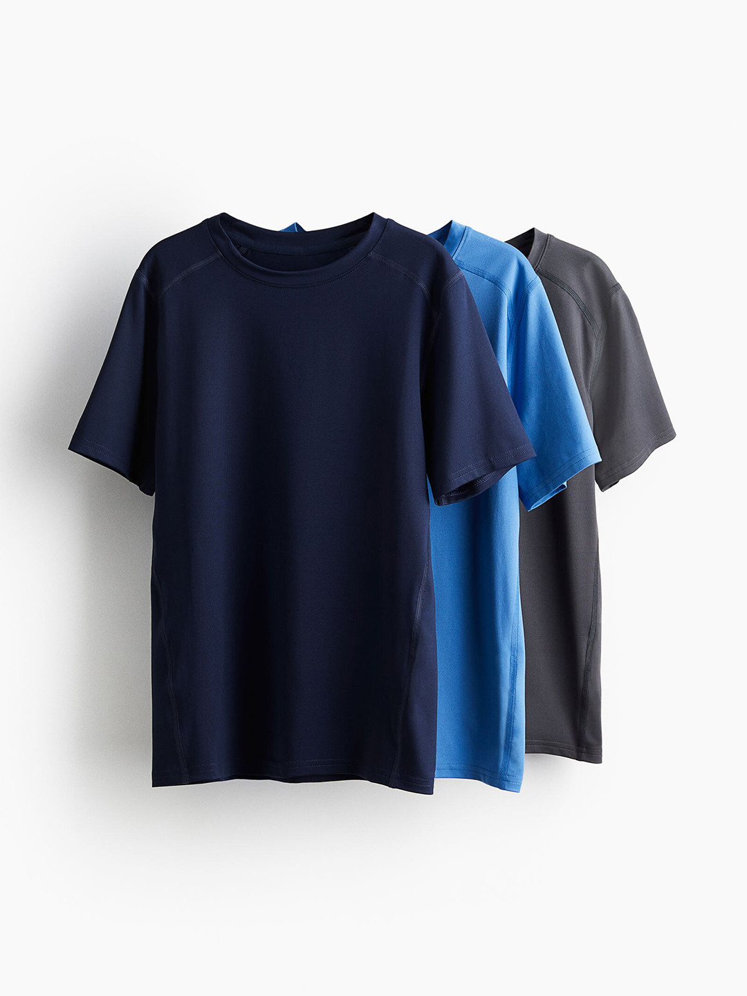 

H&M Boys 3-Pack DryMove Sports Tops, Navy blue