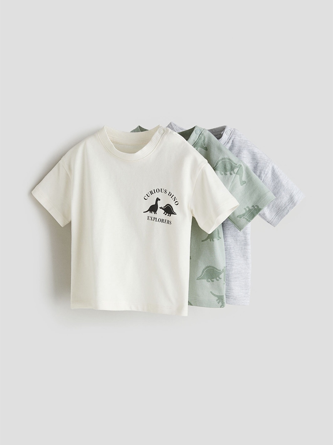 

H&M Infants Boys 3-Pack T-Shirts, Green
