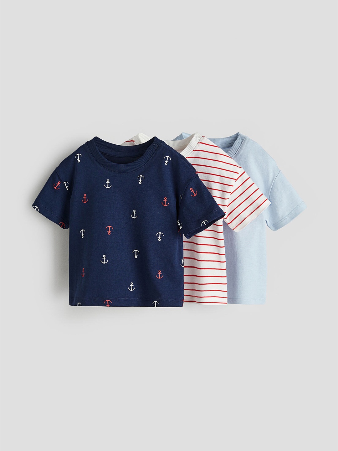 

H&M Boys 3-Pack T-shirts, Blue