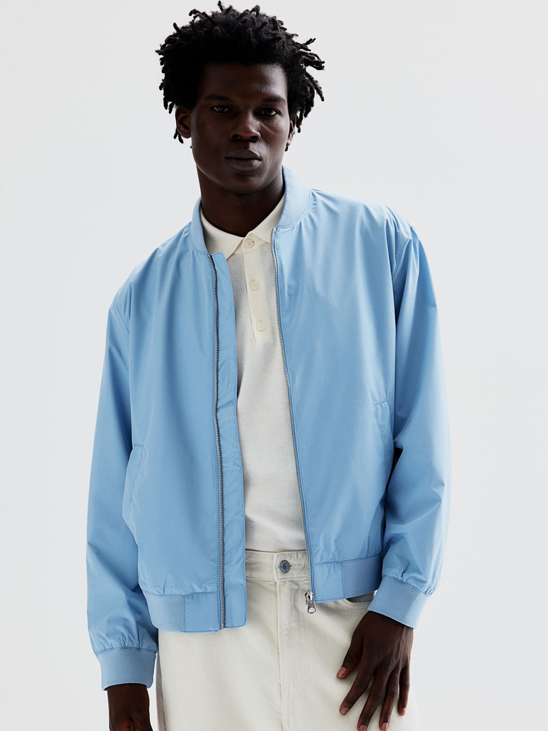 

H&M Bomber Jacket, Blue