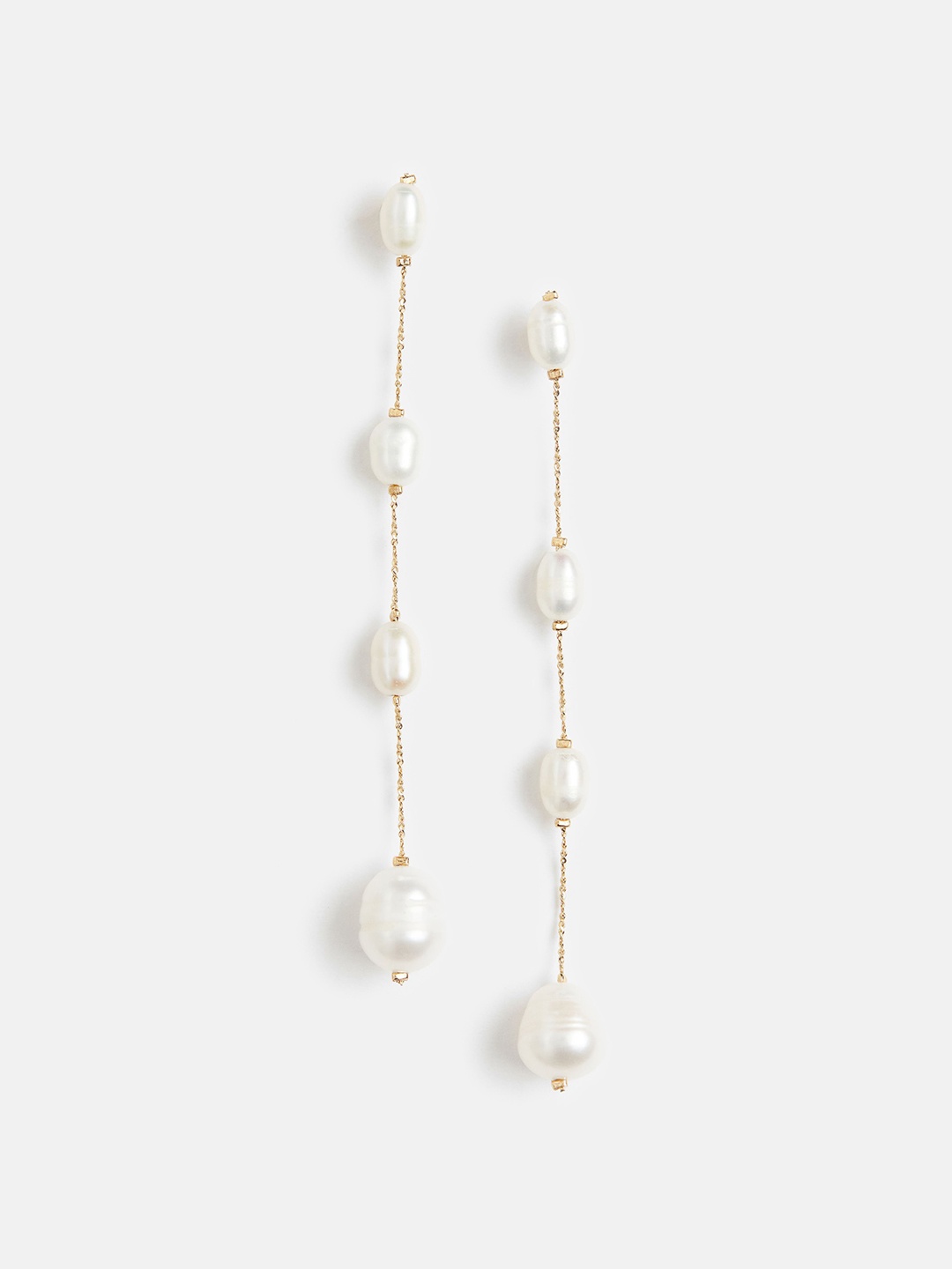 

H&M Gold-Plated Pearl Earrings