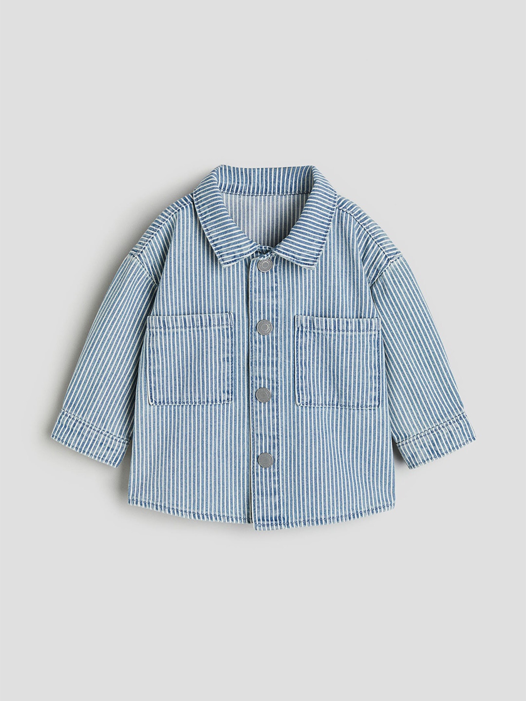 

H&M Boys Cotton Twill Shacket, Blue